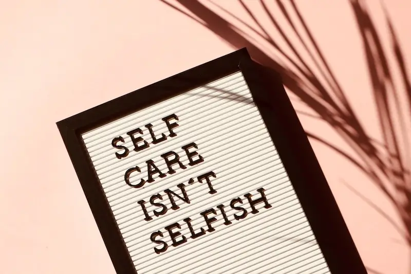 self care poster for employees promoting wellbeing.