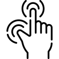 trigger point massage therapy icon.